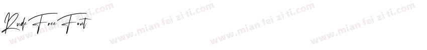 Rude Free Font字体转换